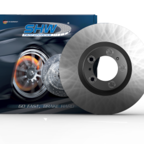 SHW Performance PFR39526 - SHWPFR39526 - SHW 19-22 Porsche Macan 2.0L V6 Front Right Smooth Monobloc Brake Rotor (95B615302AB) - Shipped in Europe - Tuningsupply.com
