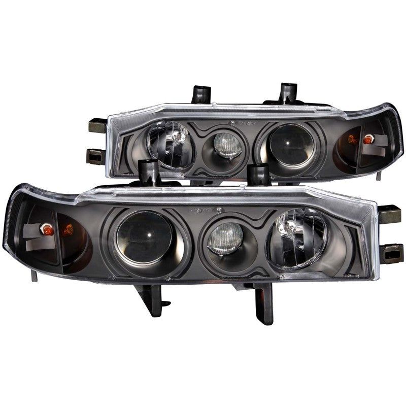 ANZO 121048 - ANZ121048 - ANZO 1990-1993 Honda Accord Projector Headlights w/ Halo Black 1pc - Shipped in Europe - Tuningsupply.com
