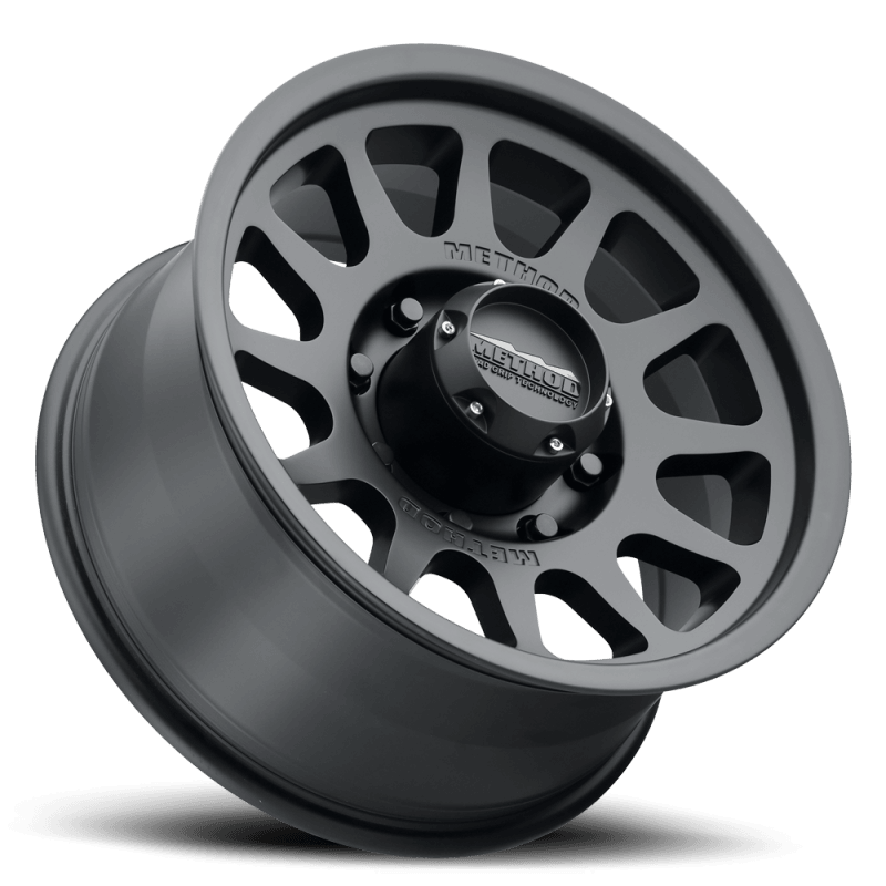 Method Wheels MR70378580500 - MRWMR70378580500 - Method MR703 17x8.5 0mm Offset 8x6.5 130.81mm CB Matte Black Wheel - Shipped in Europe - Tuningsupply.com