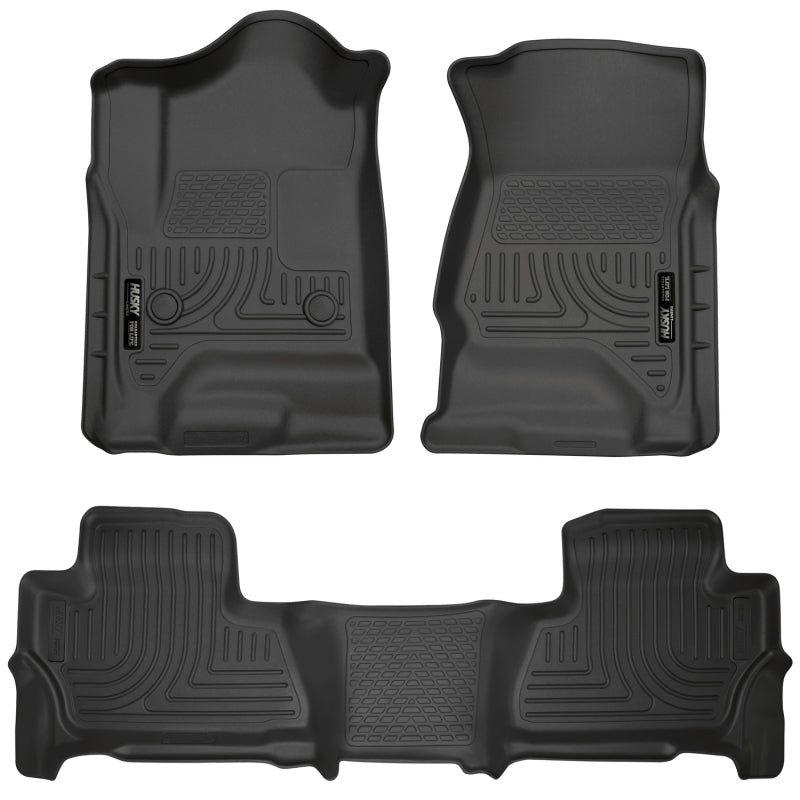 Husky Liners 99211 - HSL99211 - Husky Liners 2015 Chevy/GMC Suburban/Yukon XL WeatherBeater Combo Black Front&2nd Seat Floor Liners - Shipped in Europe - Tuningsupply.com
