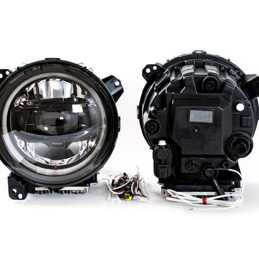DV8 Offroad HLCJL-02 - DVEHLCJL-02 - DV8 Offroad 18-22 Jeep Gladiator Wrangler LED Projector Headlights - Shipped in Europe - Tuningsupply.com