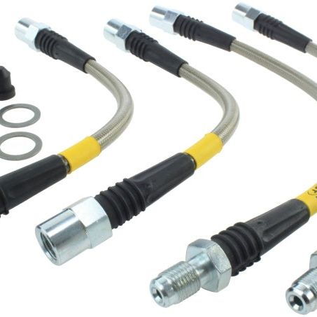 Stoptech 950.34525 - STO950.34525 - StopTech 07-08 BMW E90/E91/E92/E93 328 (all)/335 (all) /07-13 E82 128i/135i Stainless Steel Rear Bra - Shipped in Europe - Tuningsupply.com