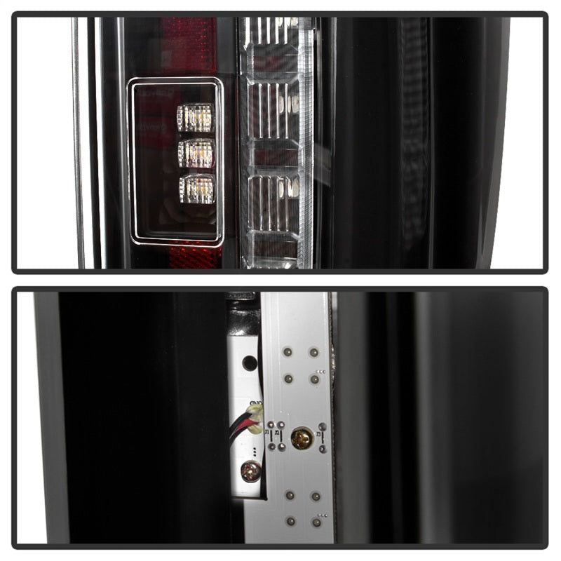 SPYDER 5085610 - SPY5085610 - Spyder 17-18 Ford F250 (w/Blind Spot Sens./LED Model Only) LED Tail Lights-Blk ALT-YD-FS17BS-LED-BK - Shipped in Europe - Tuningsupply.com