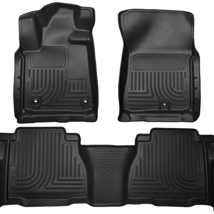 Husky Liners 99591 - HSL99591 - Husky Liners 12-13 Toyota Tundra Weatherbeater Black Front & 2nd Seat Floor Liners - Shipped in Europe - Tuningsupply.com