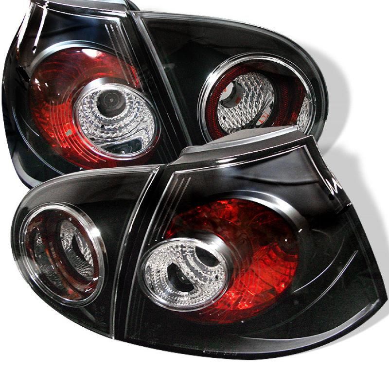SPYDER 5008152 - SPY5008152 - Spyder Volkswagen Golf V 06-09 Euro Style Tail Lights Black ALT-YD-VG03-BK - Shipped in Europe - Tuningsupply.com