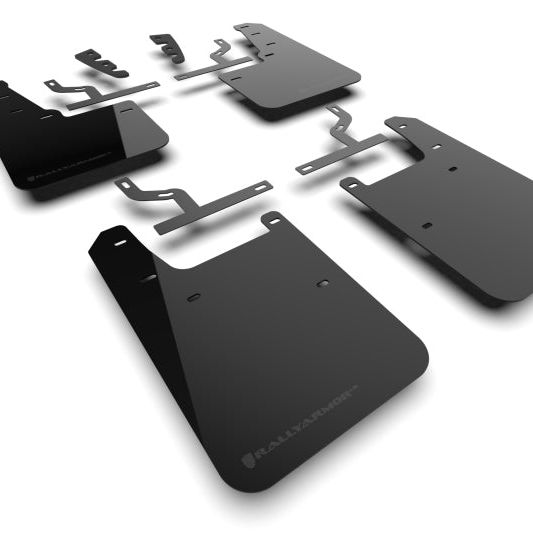 Rally Armor MF110-UR-BLK-MBK - RALMF110-UR-BLK-MBK - Rally Armor 22-25 Toyota Tundra Black UR Mud Flap w/Metallic Black Logo - Shipped in Europe - Tuningsupply.com