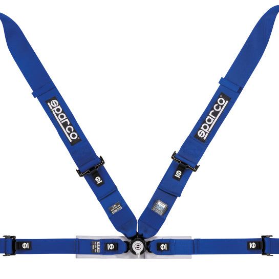 SPARCO 04716M1AZ - SPA04716M1AZ - Sparco Belt 4Pt 3in/2in Competition Harness - Blue - Shipped in Europe - Tuningsupply.com