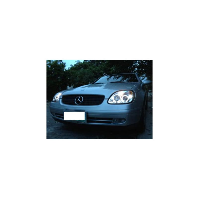 SPYDER 5011206 - SPY5011206 - Spyder Mercedes Benz SLK 98-04 Projector Halogen Model- LED Halo Chrm PRO-YD-MBSLK98-1PC-HL-C - Shipped in Europe - Tuningsupply.com