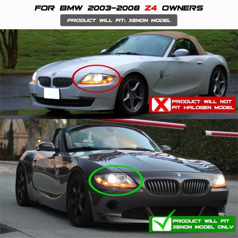SPYDER 5029676 - SPY5029676 - Spyder BMW Z4 03-08 Projector Headlights Xenon/HID Model Only - LED Halo Black PRO-YD-BMWZ403-HID-BK - Shipped in Europe - Tuningsupply.com