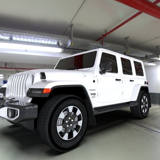 Rally Armor MF54-UR-BLK/GRY - RALMF54-UR-BLK/GRY - Rally Armor 18-25 Jeep JL Wrangler Black UR Mud Flap w/Grey Logo - Shipped in Europe - Tuningsupply.com