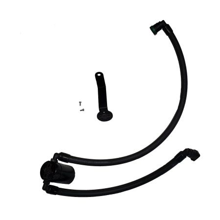 J&L 3091P-B - JLT3091P-B - J&L 2024-2025 Ford Mustang 5.0L Oil Separator 3.0 PCV Side - Black Anodized - Shipped in Europe - Tuningsupply.com