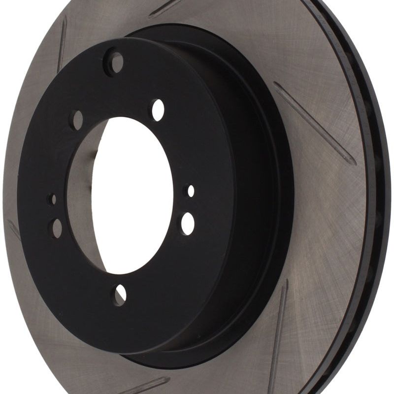 Stoptech 126.46065SR - STO126.46065SR - StopTech Power Slot 03-06 Evo 8 & 9 Slotted Right Rear Rotor - Shipped in Europe - Tuningsupply.com