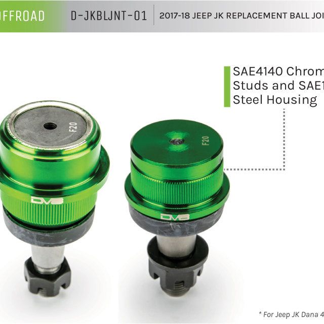 DV8 Offroad D-JKBLJNT-01 - DVED-JKBLJNT-01 - DV8 Offroad 07-18 Jeep Wrangler JK Replacement Ball Joint Kit - Dana 30/44 - Shipped in Europe - Tuningsupply.com