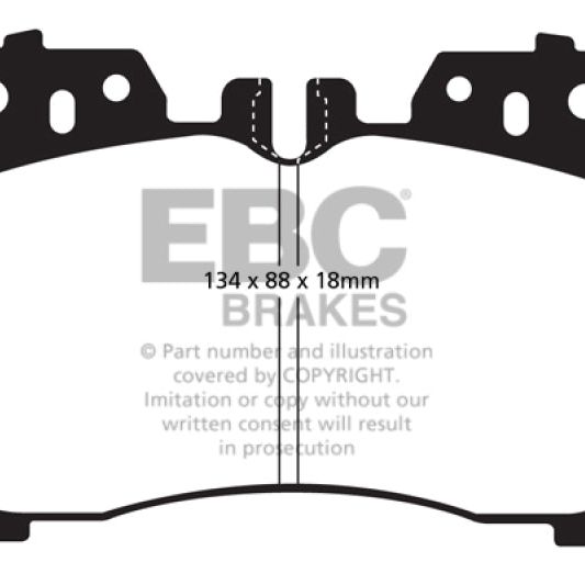 EBC DP31811C - EBCDP31811C - EBC 07+ Lexus LS460 4.6 Redstuff Front Brake Pads - Shipped in Europe - Tuningsupply.com