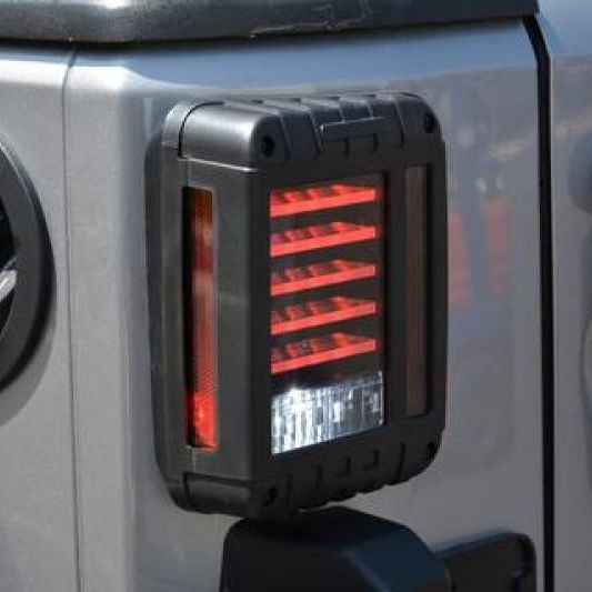 DV8 Offroad TLJK-01 - DVETLJK-01 - DV8 Offroad 07-18 Jeep Wrangler JK Horizontal LED Tail Light - Shipped in Europe - Tuningsupply.com