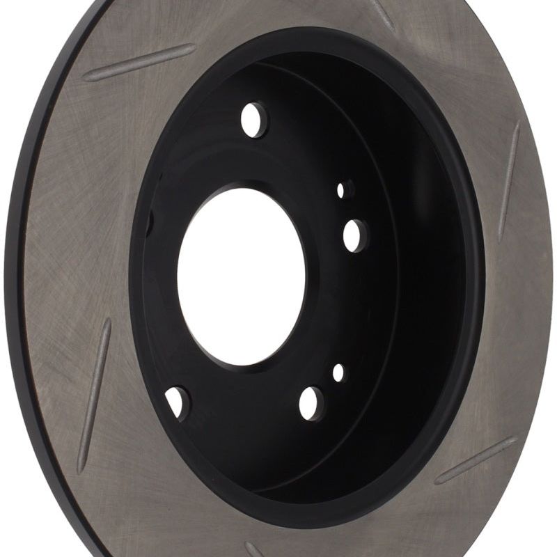 Stoptech 126.40040SR - STO126.40040SR - StopTech Power Slot Slotted 06-08 Honda Civic Si Rear Right Rotor - Shipped in Europe - Tuningsupply.com
