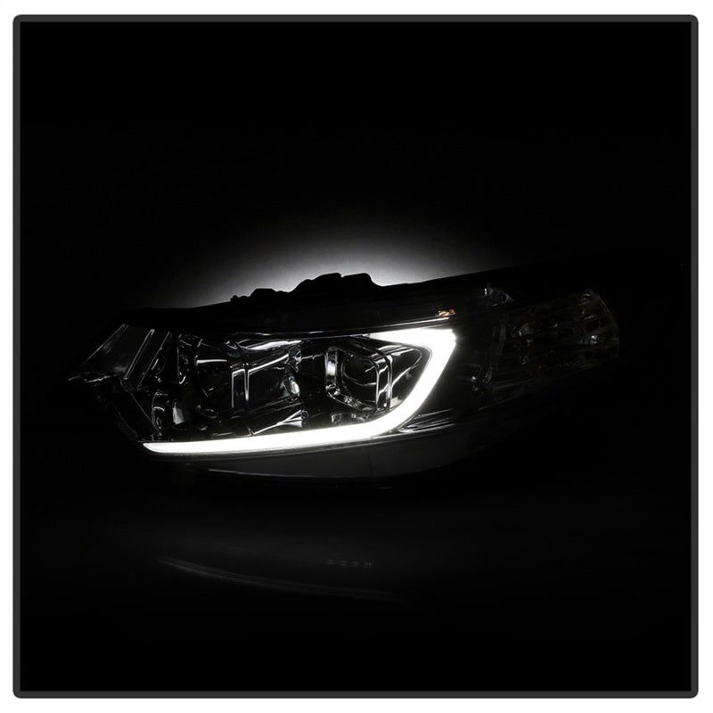 SPYDER 9042225 - SPY9042225 - xTune 09-14 Acura TSX Projector Headlights - Light Bar DRL - Chrome (PRO-JH-ATSX09-LB-C) - Shipped in Europe - Tuningsupply.com