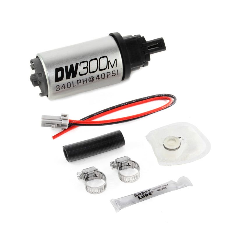 DeatschWerks 9-305-1034 - DWK9-305-1034 - DeatschWerks 340 LPH Ford In-Tank Fuel Pump DW300M Series w/ 05-10 Mustang V6 / V8 Install Kit - Shipped in Europe - Tuningsupply.com