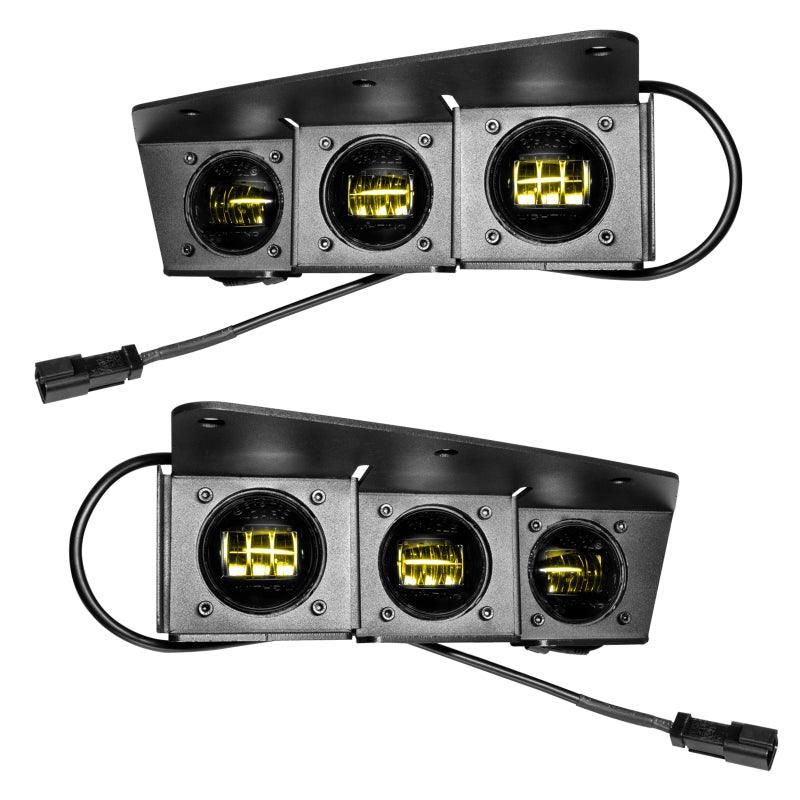 ORACLE Lighting 5890-006 - ORL5890-006 - ORACLE Lighting 21-22 Ford Bronco Triple LED Fog Light Kit for Steel Bumper - Yellow - Shipped in Europe - Tuningsupply.com