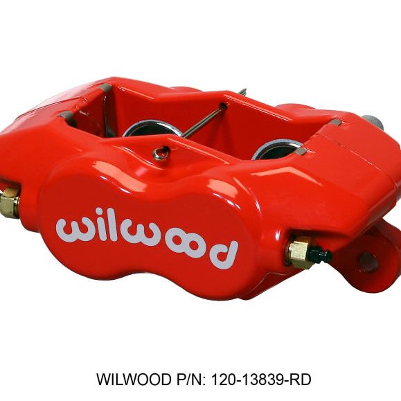 Wilwood 120-13839-RD - WIL120-13839-RD - Wilwood Caliper-Forged Dynalite-Red 1.38in Pistons .81in Disc - Shipped in Europe - Tuningsupply.com