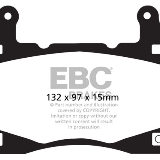 EBC DP31895C - EBCDP31895C - EBC 11-15 Chevrolet Camaro (5th Gen) 6.2 Redstuff Front Brake Pads - Shipped in Europe - Tuningsupply.com