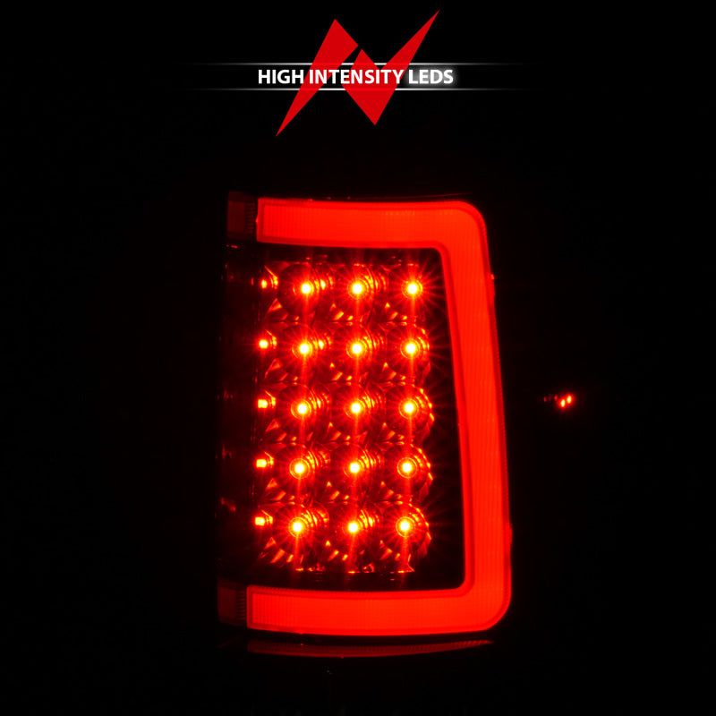 ANZO 311343 - ANZ311343 - ANZO 2004-2006 Ford F-150 LED Tail Lights w/ Light Bar Black Housing Smoke Lens - Shipped in Europe - Tuningsupply.com