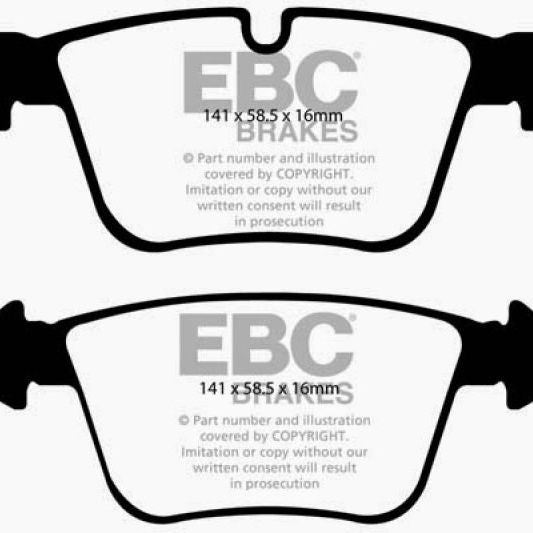 EBC DP31942C - EBCDP31942C - EBC 07-11 Mercedes-Benz CL63 AMG 6.2 Redstuff Rear Brake Pads - Shipped in Europe - Tuningsupply.com