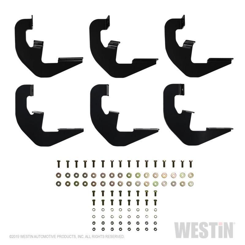 Westin 27-2255 - WES27-2255 - Westin 2019 Chevrolet Silverado/Sierra 1500 Double/CC Non LD Running Board Mount Kit - Black - Shipped in Europe - Tuningsupply.com
