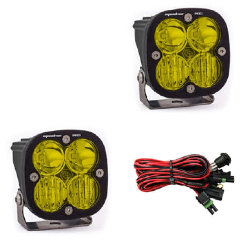 Baja Designs 497813 - BAJ497813 - Baja Designs Squadron Pro Series Driving Combo Pattern Pair LED Light Pods - Amber - Shipped in Europe - Tuningsupply.com