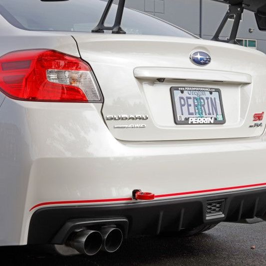 Perrin Performance PSP-BDY-252RD - PERPSP-BDY-252RD - PERRIN 15-21 Subaru WRX/STI Tow Hook Kit (Rear) - Red - Shipped in Europe - Tuningsupply.com
