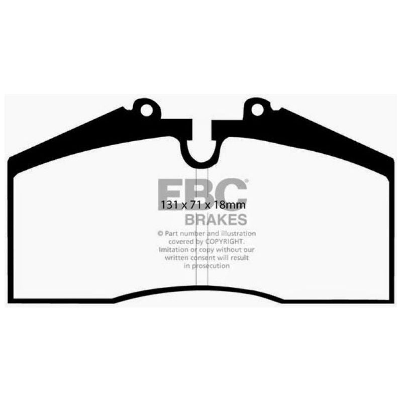 EBC DP4767R - EBCDP4767R - EBC 96-98 Porsche 911 (993) 3.6 Carrera 4S Yellowstuff Rear Brake Pads - Shipped in Europe - Tuningsupply.com