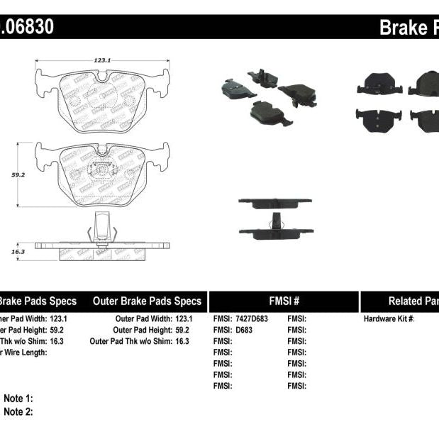 Stoptech 309.06830 - STO309.06830 - StopTech Performance 01-07 BMW M3 E46 / 00-04 M5 / 04-09 X3 / 00-06 X5 / 1/06-09 Z4 / 9/00-07 330 / - Shipped in Europe - Tuningsupply.com