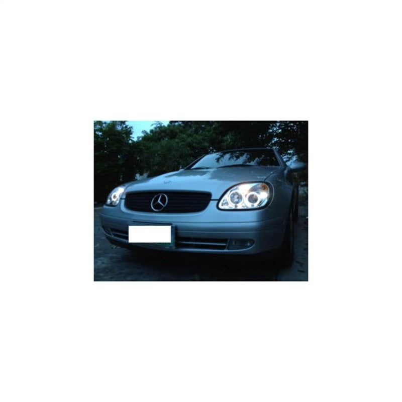 SPYDER 5011206 - SPY5011206 - Spyder Mercedes Benz SLK 98-04 Projector Halogen Model- LED Halo Chrm PRO-YD-MBSLK98-1PC-HL-C - Shipped in Europe - Tuningsupply.com