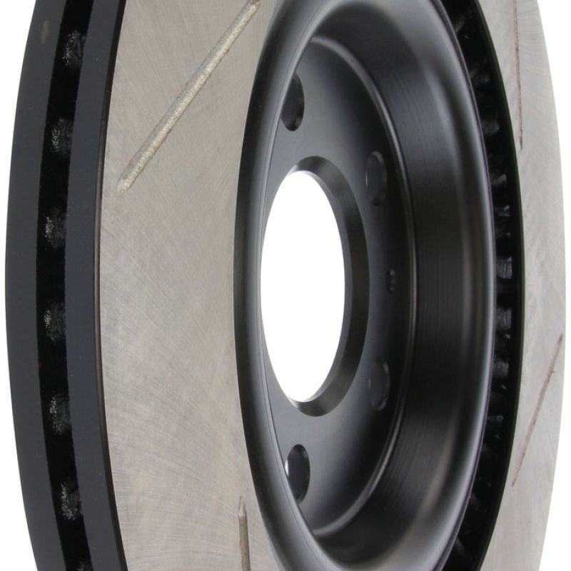 Stoptech 126.33137SR - STO126.33137SR - StopTech Power Slot 12-13 Audi A6 Quattro/11-12 A7 Quattro / 10-13 S4 Rear Right Slotted Rotor - Shipped in Europe - Tuningsupply.com