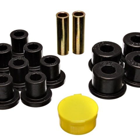 Energy Suspension 10.2101G - ENG10.2101G - Energy Suspension 6/74-80 MG MGB Black Rear Leaf Spring Bushing Set - Shipped in Europe - Tuningsupply.com