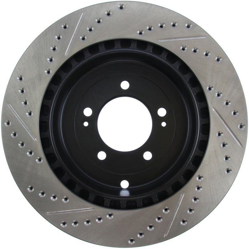 Stoptech 127.46075L - STO127.46075L - StopTech Slotted & Drilled Sport Brake Rotor - Shipped in Europe - Tuningsupply.com