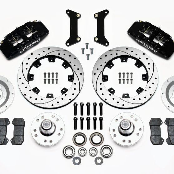 Wilwood 140-12837-D - WIL140-12837-D - Wilwood Dynapro 6 Front Hub Kit 12.19in Drilled 79-87 GM G Body - Shipped in Europe - Tuningsupply.com
