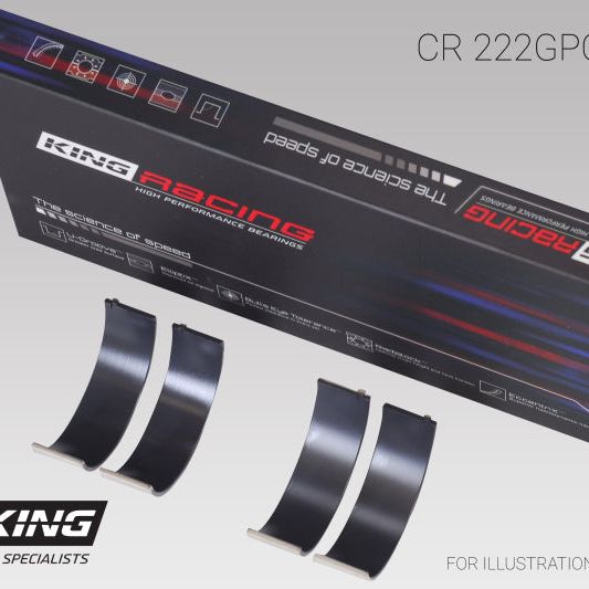 King Engine Bearings GCR222GPC - KINGCR222GPC - King Engine Bearings BMW N55B30A Sputter Replacement Rod Bearing Set - Size STD (2 Pair) - Shipped in Europe - Tuningsupply.com