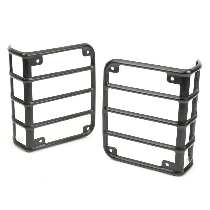 Rugged Ridge 11226.11 - RUG11226.11 - Rugged Ridge 07-18 Jeep Wrangler Textured Black Tail Light Euro Guards - Shipped in Europe - Tuningsupply.com