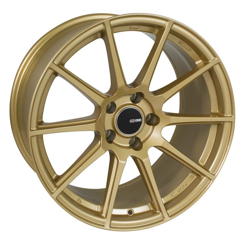Enkei 499-780-8045GG - ENK499-780-8045GG - Enkei TS10 17x8 5x100 45mm Offset 72.6mm Bore Gold Wheel - Shipped in Europe - Tuningsupply.com