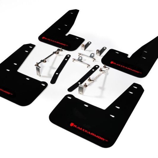 Rally Armor MF89-UR-BLK-RD - RALMF89-UR-BLK-RD - Rally Armor 23-25 Toyota GR Corolla Black UR Mud Flap w/Red Logo - Shipped in Europe - Tuningsupply.com