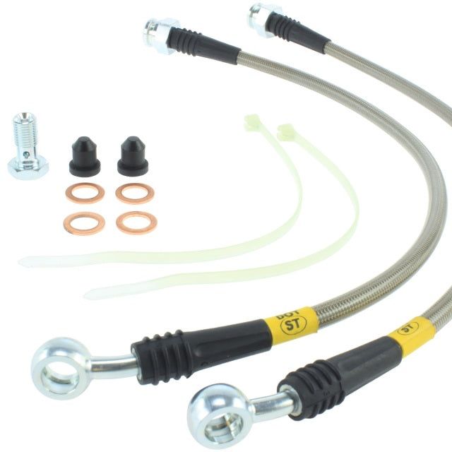 Stoptech 950.58000 - STO950.58000 - StopTech 05-10 Jeep Grand Cherokee Stainless Steel Front Brake Lines - Shipped in Europe - Tuningsupply.com