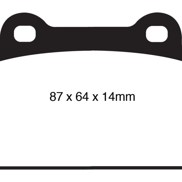 EBC DP31985C - EBCDP31985C - EBC 08-16 Mitsubishi Lancer Evo 10 2.0 Turbo (1 piece rotor) Redstuff Rear Brake Pads - Shipped in Europe - Tuningsupply.com