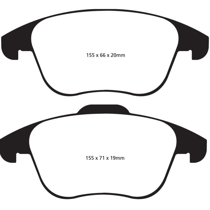 EBC UD1375 - EBCUD1375 - EBC 15 and up Audi Q3 2.0 Turbo Ultimax2 Front Brake Pads - Shipped in Europe - Tuningsupply.com