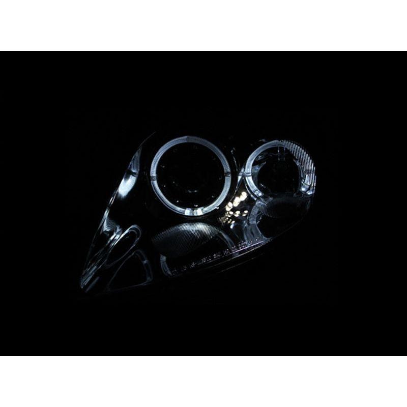ANZO 121332 - ANZ121332 - ANZO 2000-2005 Mitsubishi Eclipse Projector Headlights w/ Halo Black - Shipped in Europe - Tuningsupply.com