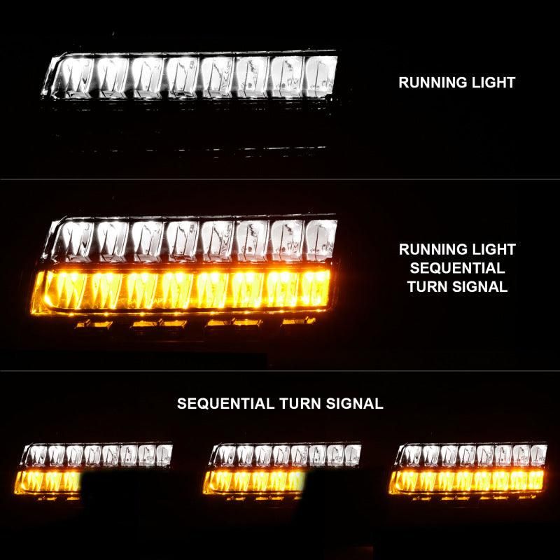 ANZO 511085 - ANZ511085 - ANZO 2018-2021 Jeep Wrangler LED Side Markers Chrome Housing Smoke Lens w/ Seq. Signal Sport Bulb - Shipped in Europe - Tuningsupply.com