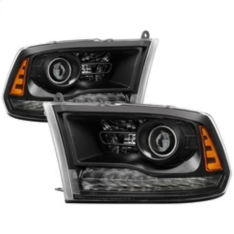 SPYDER 9040238 - SPY9040238 - xTune Dodge Ram 13-17 ( w/ Factory Projector LED) Projector Headlight - Black HD-JH-DR13-P-BK - Shipped in Europe - Tuningsupply.com
