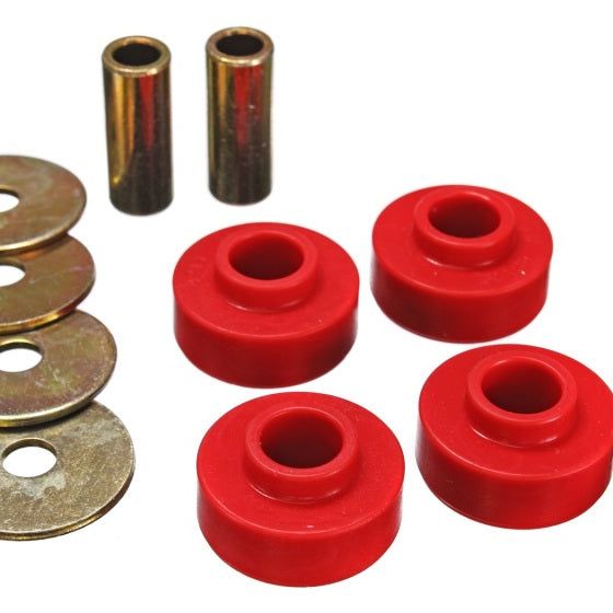 Energy Suspension 4.1126R - ENG4.1126R - Energy Suspension 89-97 Ford Thunderbird / 99-04 Mustang Cobra Red Differential Carrier Bushings - Shipped in Europe - Tuningsupply.com