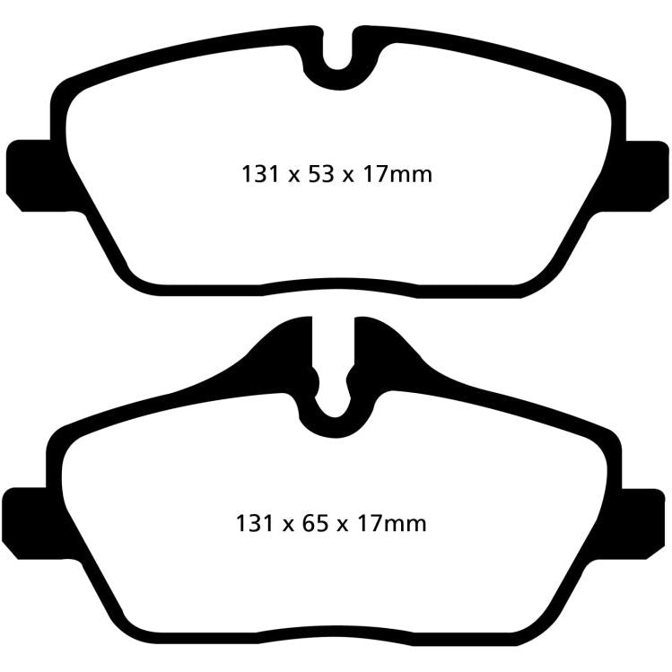 EBC UD1308 - EBCUD1308 - EBC 14+ BMW i3 Electric Ultimax2 Front Brake Pads - Shipped in Europe - Tuningsupply.com