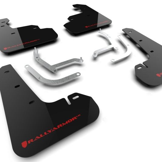 Rally Armor MF105-UR-BLK-RD - RALMF105-UR-BLK-RD - Rally Armor 24-25 Subaru Impreza Black UR Mud Flap w/ Red Logo - Shipped in Europe - Tuningsupply.com
